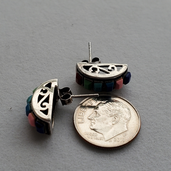 Silpada Multigemstone Post Earrings (Rare) - Picture 13 of 15